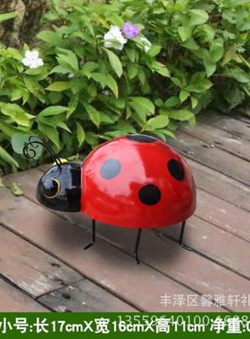 庭院七星仿真昆虫园林瓢虫小甲虫公园儿童凳子有趣桌椅厂家热销
