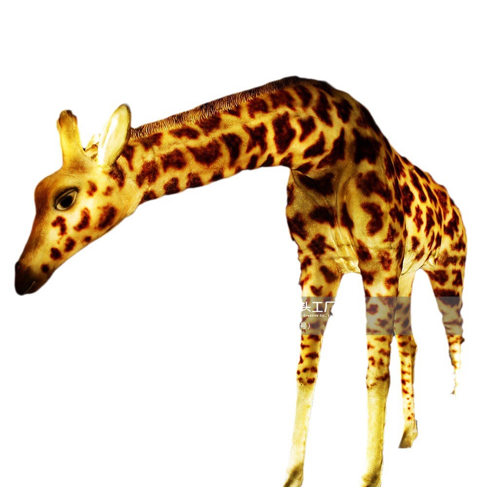 内发光树脂玻璃钢仿真动物长颈鹿公园户外动物模型景区雕塑批发