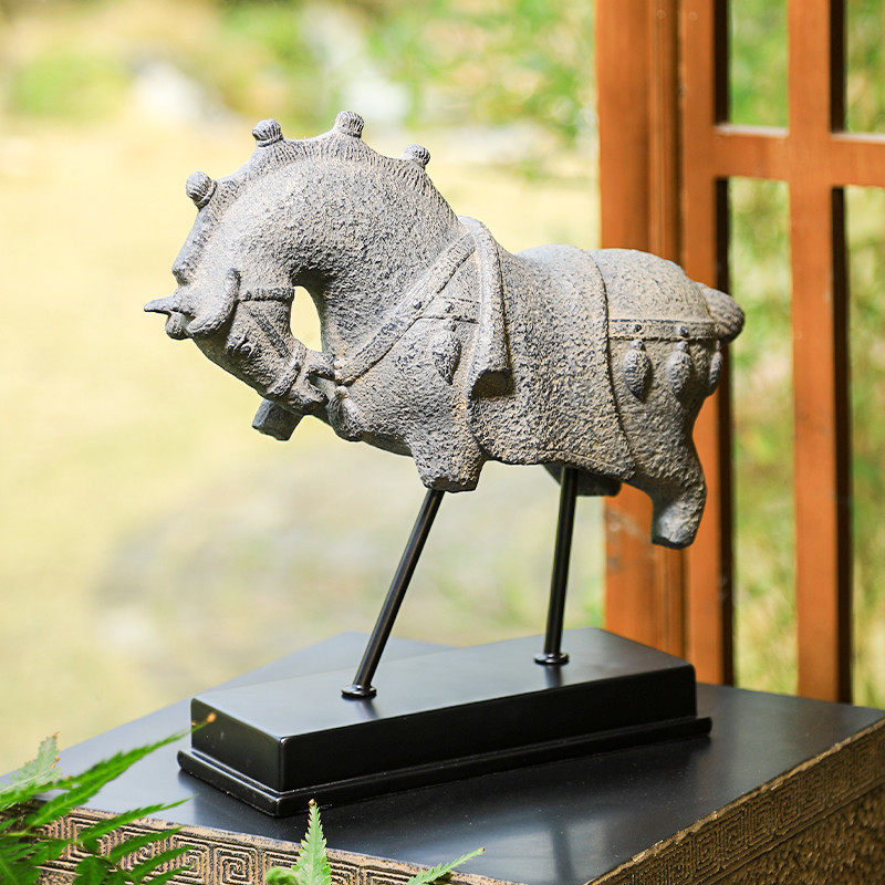 新中式摆件室内客厅茶室办公室桌面仿古马工艺品装饰高档礼品,家居饰品,桌面摆件,淘宝优惠券,粉丝福利购,淘宝优惠卷