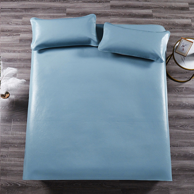 真整张不拼接】进口头层牛皮凉席【牛皮席1.8m1.5米彩色软席