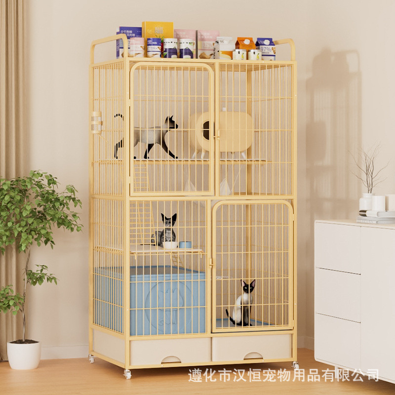猫笼家用室内二三层空间大猫别墅猫屋猫笼子带猫厕一体猫柜猫房子