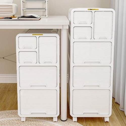 家用桌下收纳柜办公室A4文件储物柜抽屉式收纳柜可移动置物柜子