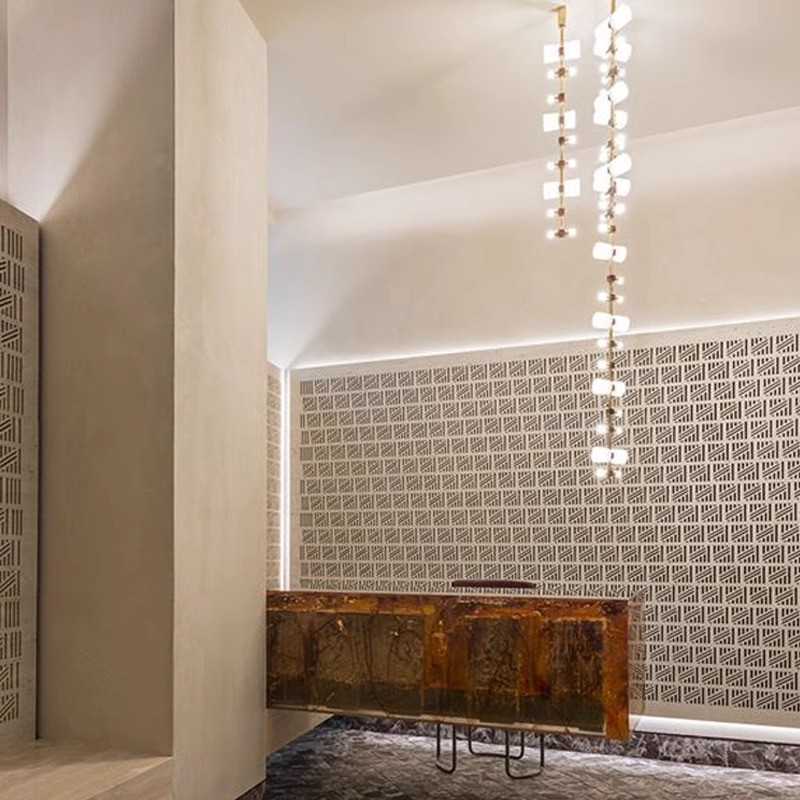 设计师款定制】【床头吊灯现代售楼部电视背景墙楼梯灯非标工程灯