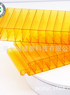 插接板幕墙湖pc阳光板可用蓝色建筑工程室内隔断扣板30/40mm