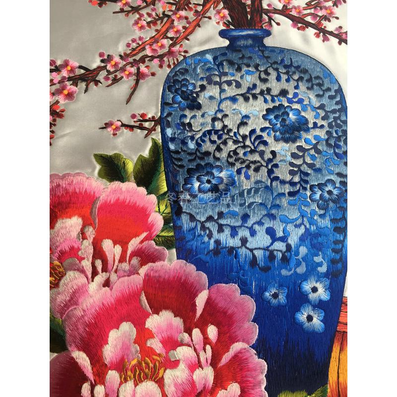 9TYQ批发苏绣成品真丝刺绣绣花靠垫抱枕家居用品苏州丝绸特色礼