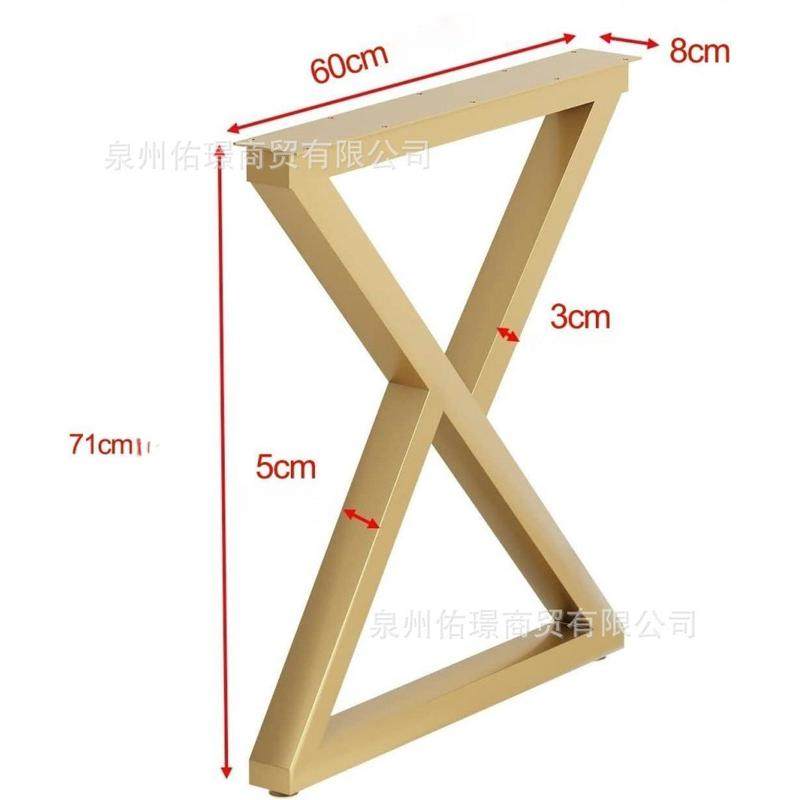 铁艺桌腿架简约岩板餐桌脚支撑架创意桌脚电脑吧台实木办公桌