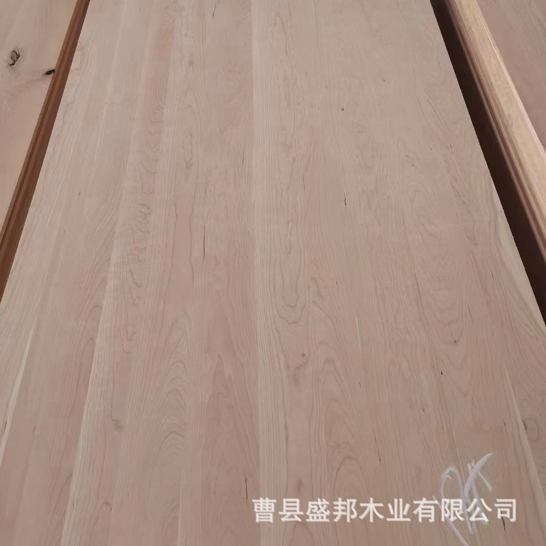 aa直樱桃木北美拼板原木大板木板片红樱桃板材实木拼板樱桃木拼板