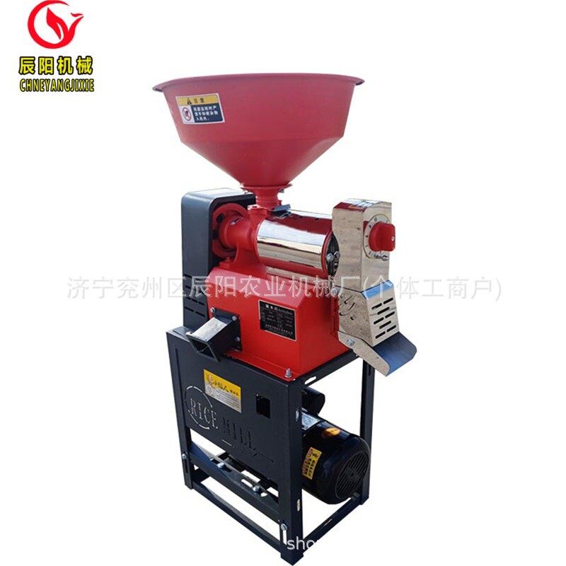热销智能碾米机家用磨米机苞米茬子粉碎机谷子脱皮机220v不锈钢新