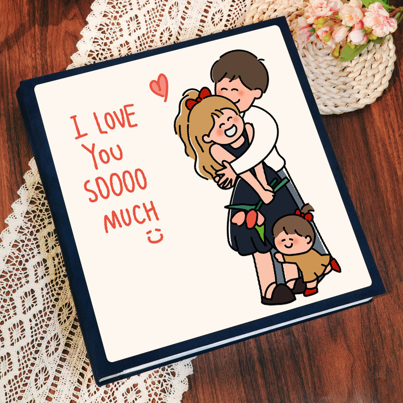 大容量纪念册相册本宝宝相册相簿水晶收纳本6寸混合尺寸打印照片