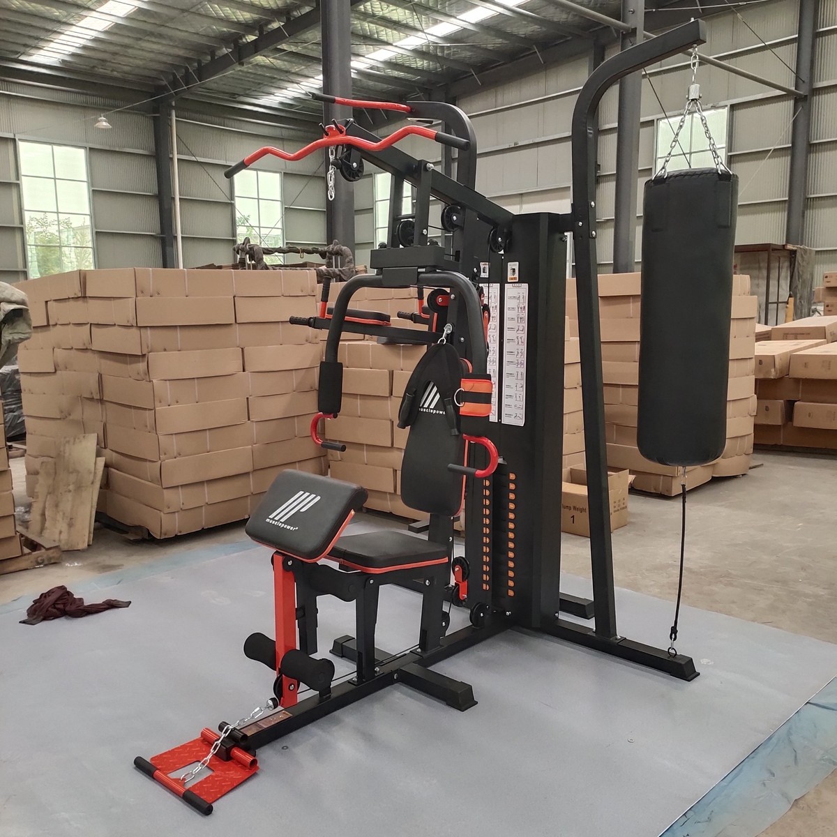 厂家三人站综合训练器家用大型组合器械力量训练多功能健身器材