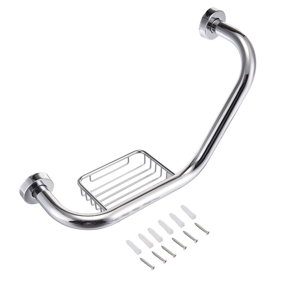 卫生间浴室扶手浴缸老人扶手酒店不锈钢带皂网拉手