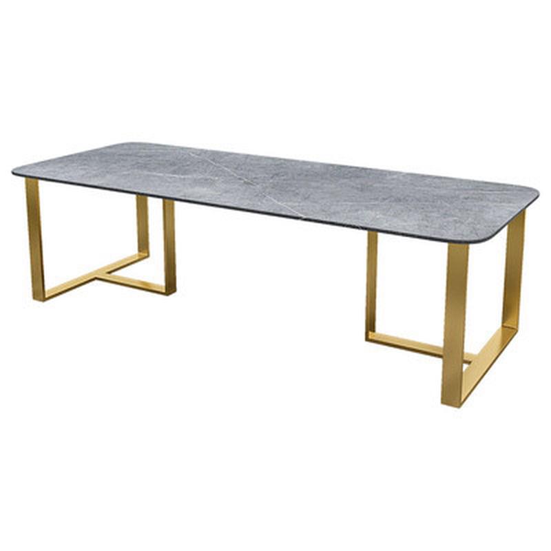 职员办公桌岩板会议桌办公室小型6-8人洽谈培训桌工作室北欧简约