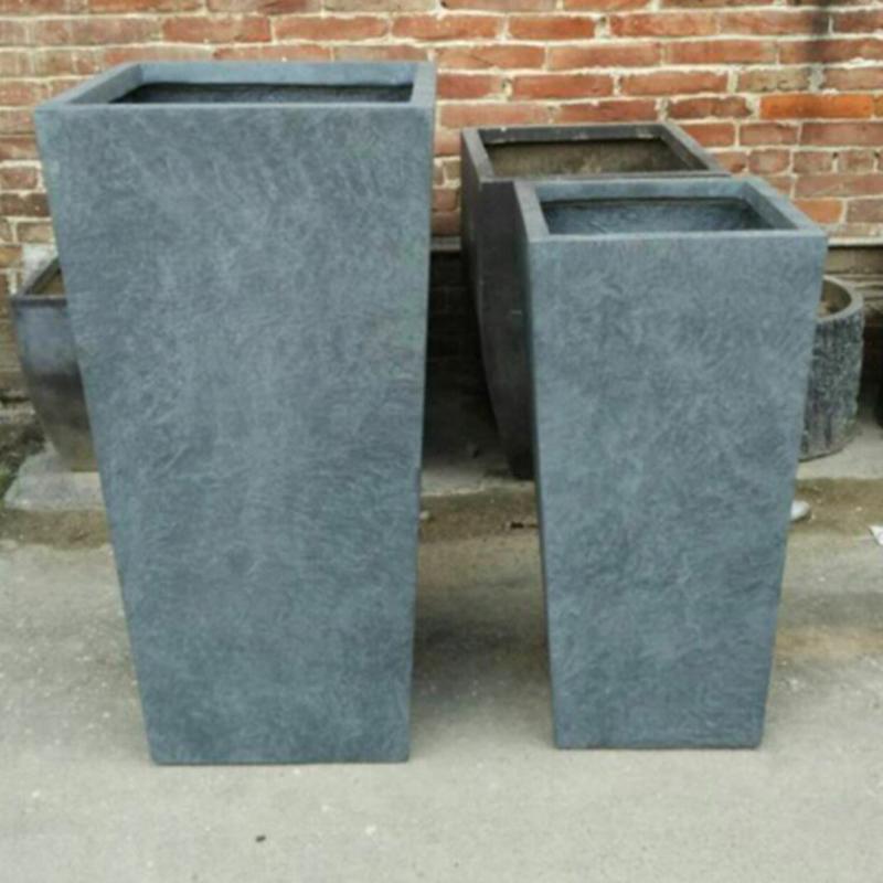 高架桥梁种植摆件户外园艺水泥泥花盆饰品纤维镁花箱批发定制品