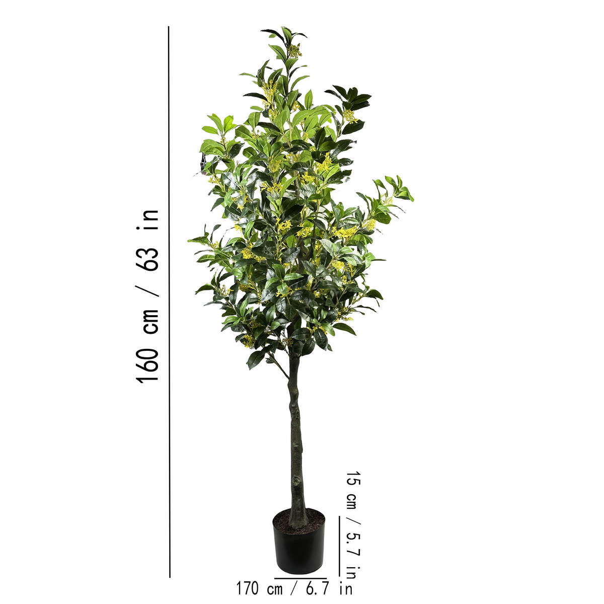 热销款仿真绿植摆绿植盆栽仿真桂花树落地绿植盆栽家居绿植网红