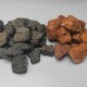 天然熔岩石红色黑色火山石大小颗粒净水鱼缸造景石头各种规格过滤