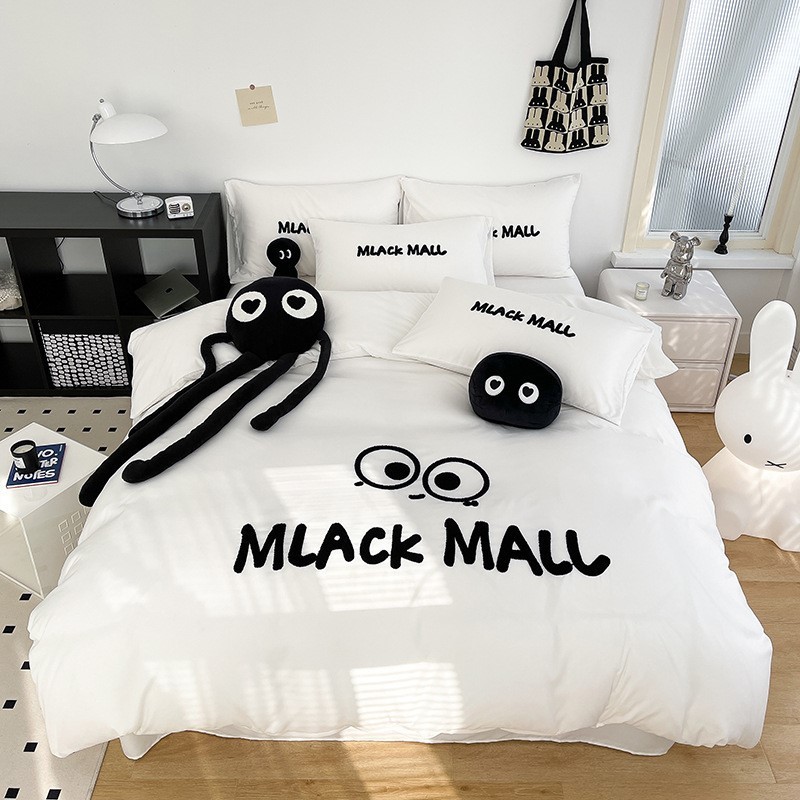 被套学生宿舍水洗棉被单被罩单人儿童床单床上四件套夏季三件套女