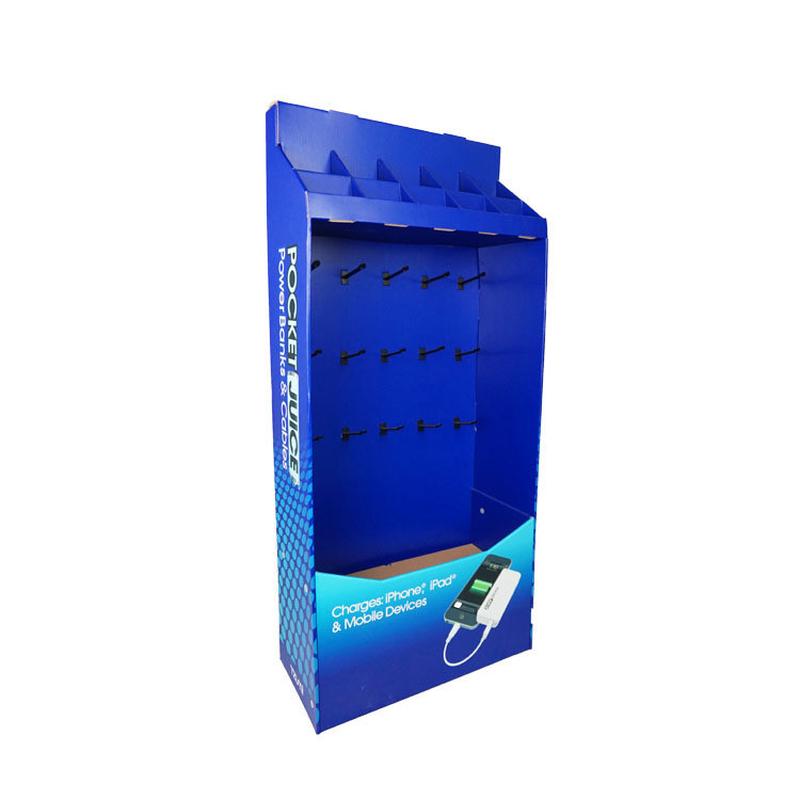 深圳工厂专业定制电子配件纸质展示架手机配件挂钩纸展架批发零售