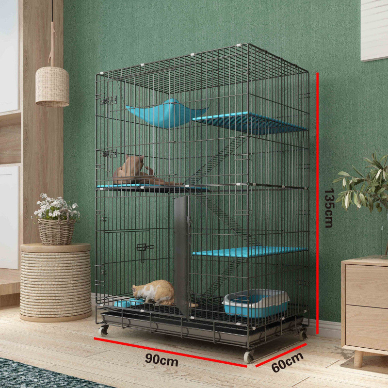 猫笼子家用室内带厕所一体猫别墅自由空间可折叠双层三层四层超大