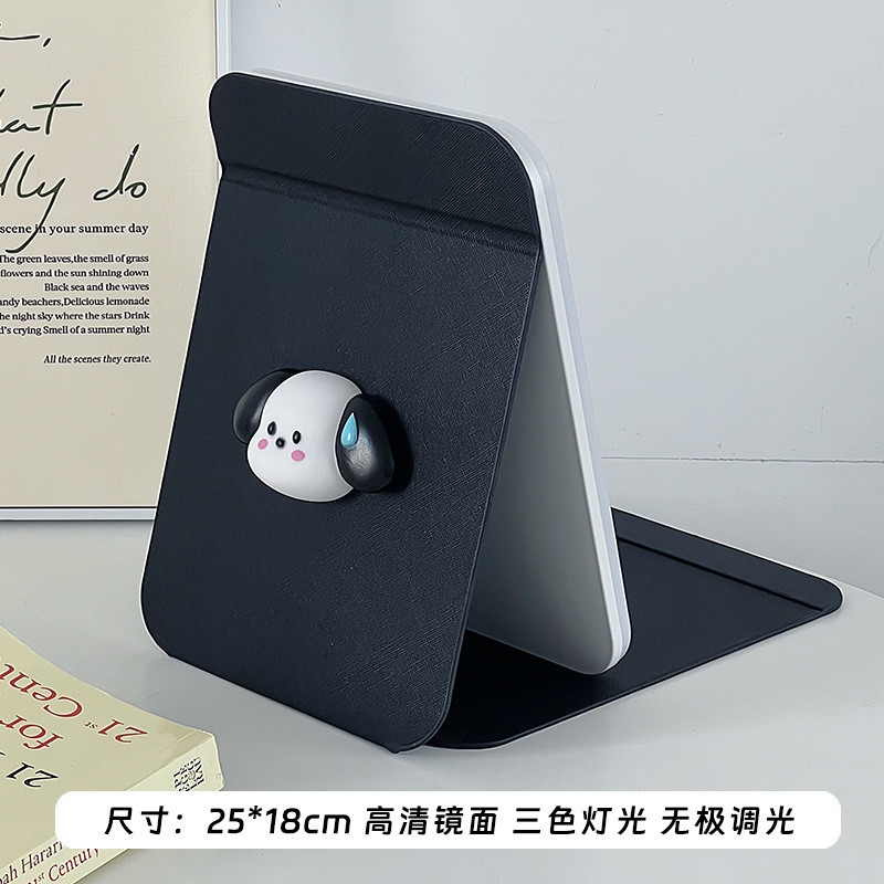 led折叠台式梳妆台镜子便携家用学生宿舍桌面化妆镜带灯出租新品