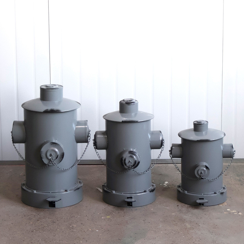 铁艺工业风复古美式消防栓脚踏垃圾桶半圆气油桶装饰摆件厂家直销