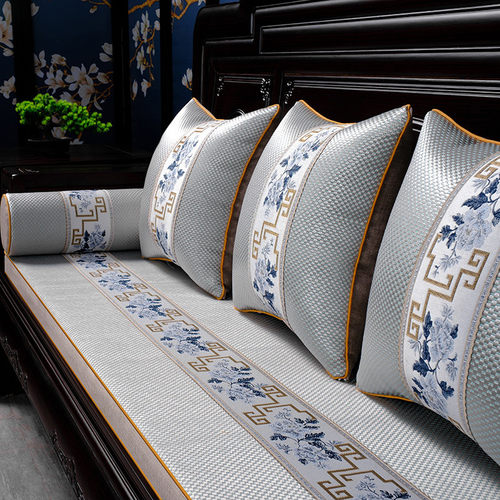 夏季中式红木沙发坐垫席子实木家具沙发垫凉席防滑凉垫藤席夏天款