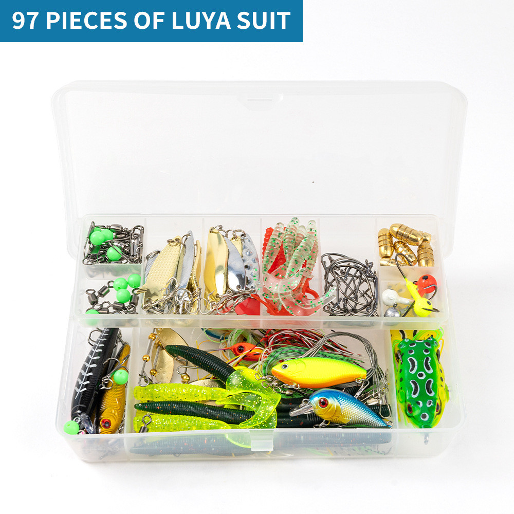 六猫|97/203件配件套装路亚塑料饵拟批发垂钓用品路亚配件饵