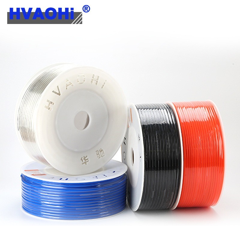 华驰气动风管气管PU管90米6 8 10 12 14 16橙蓝黑透明多选TPU