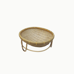 竹编天凉猫窝降温四季通用睡觉垫子网红夏藤编窝草编夏季狗窝