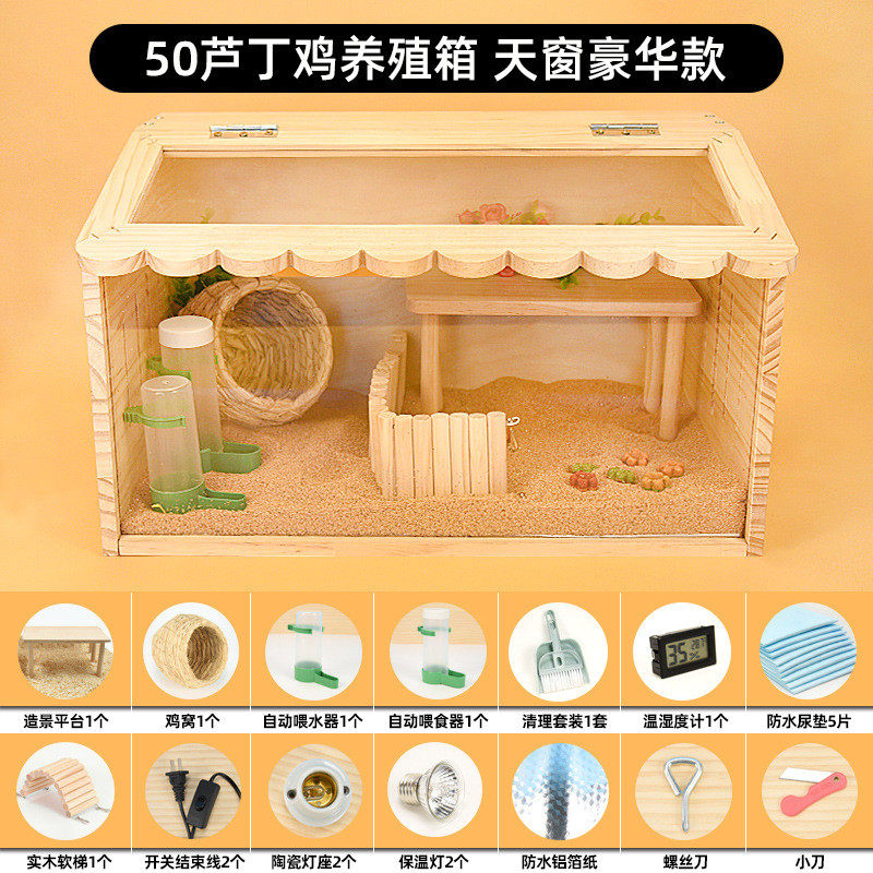 专用芦丁鸡饲养箱育雏养殖实木宠物窝大房屋卢丁亚克力恒温造景笼,宠物/宠物食品及用品,宠物鸡/鸭/鸽笼,淘宝优惠券,粉丝福利购,淘宝优惠卷