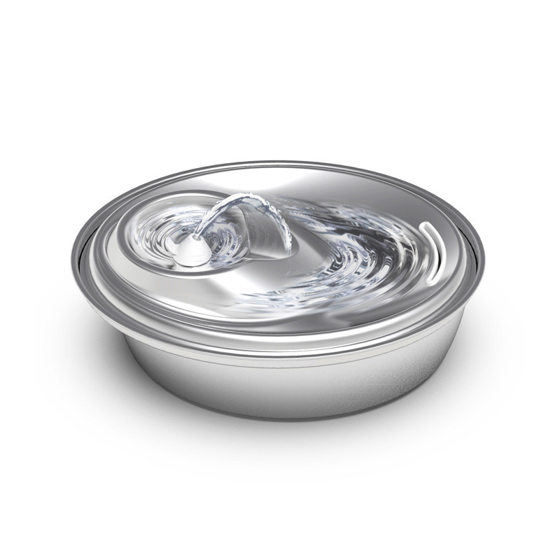 新款不锈钢猫咪水器喂饮水盆活水循环猫狗喂水盆饮水碗