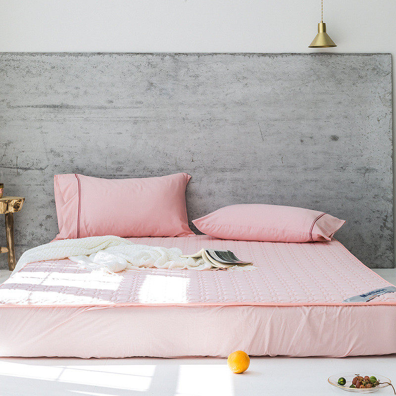 厂家直销日式全棉水洗棉乳胶床垫保护垫床笠款榻榻米床上用品褥子