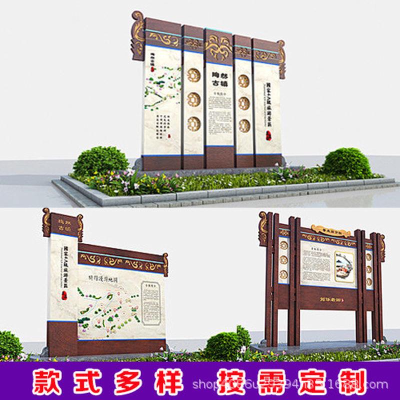 景区标识牌公园导览牌小区商场导视牌多功能指引广告牌户外宣传牌