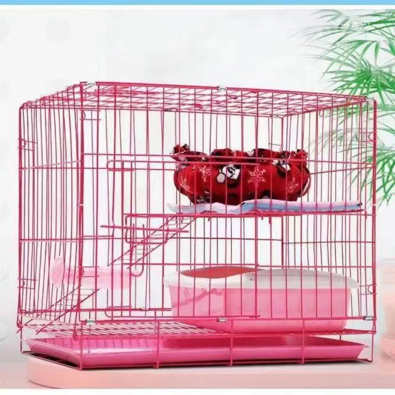 猫笼子猫咪用品猫笼带爬梯平台折叠猫笼带厕所猫舍家用猫别墅双层