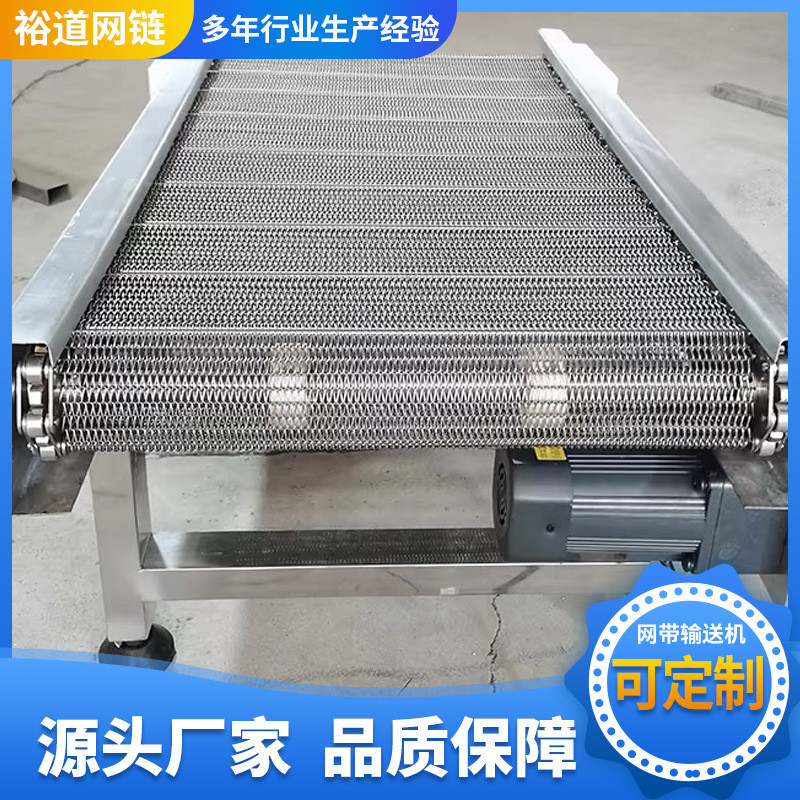 厂家定制不锈钢304带网高温工业食品烘干清洗多层小型网链输送机