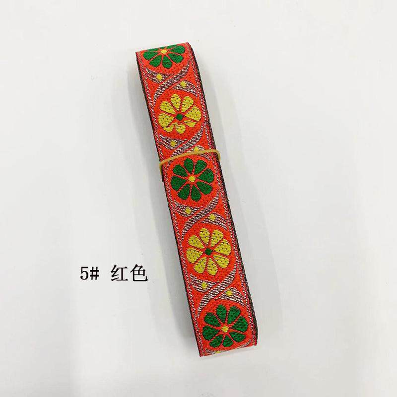 汝织带2.5cm电脑堤花蝶民族花边苗族少数民族服装辅料涤纶线混款