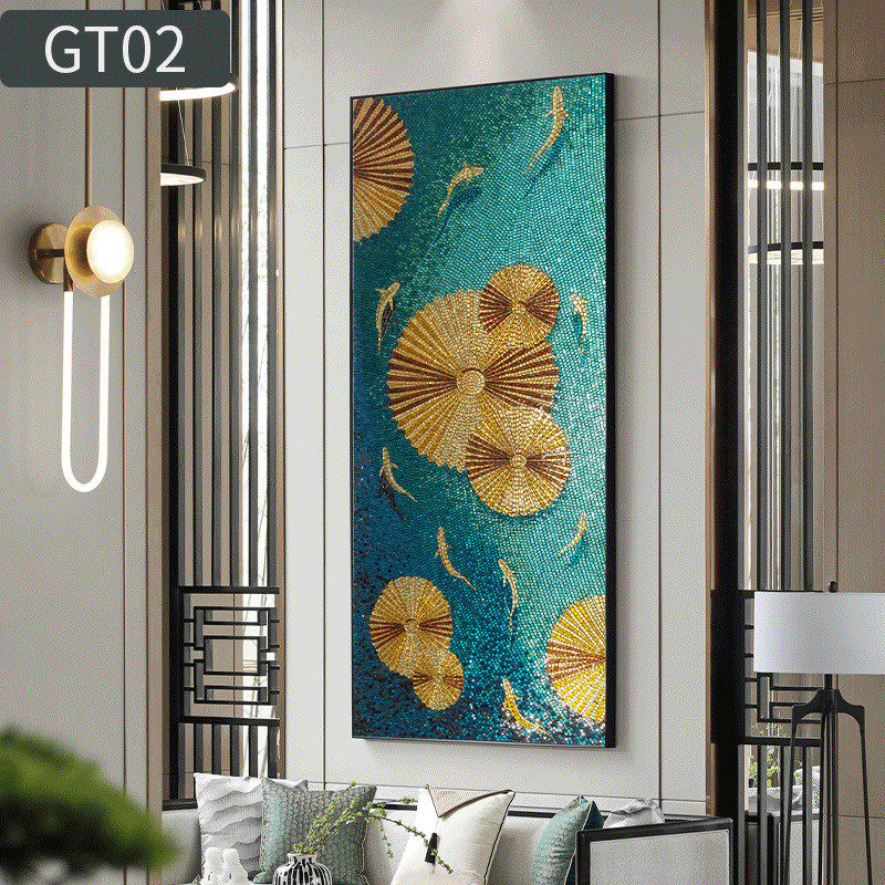 马赛克拼图背景墙贴玄关餐厅装饰画现代瓷砖艺术阳台拼花剪画批发