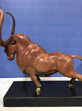 厂家供应铸铜动物生肖牛艺术摆件华尔街牛工艺品孺子牛铜雕雕塑