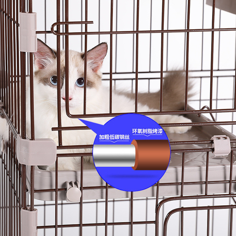创逸猫笼猫砂盆一体带厕所家用猫猫别墅室内舍大型猫笼子自由空间