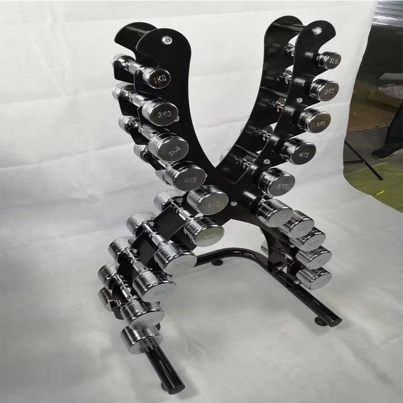 热销x字哑铃架三对六对十对哑铃架家用商用健身器材哑铃架子套装