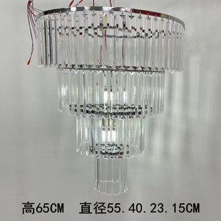 水晶吊灯婚庆道具亚克力新款酒店宴会厅吊顶挂件舞台布置创意灯具