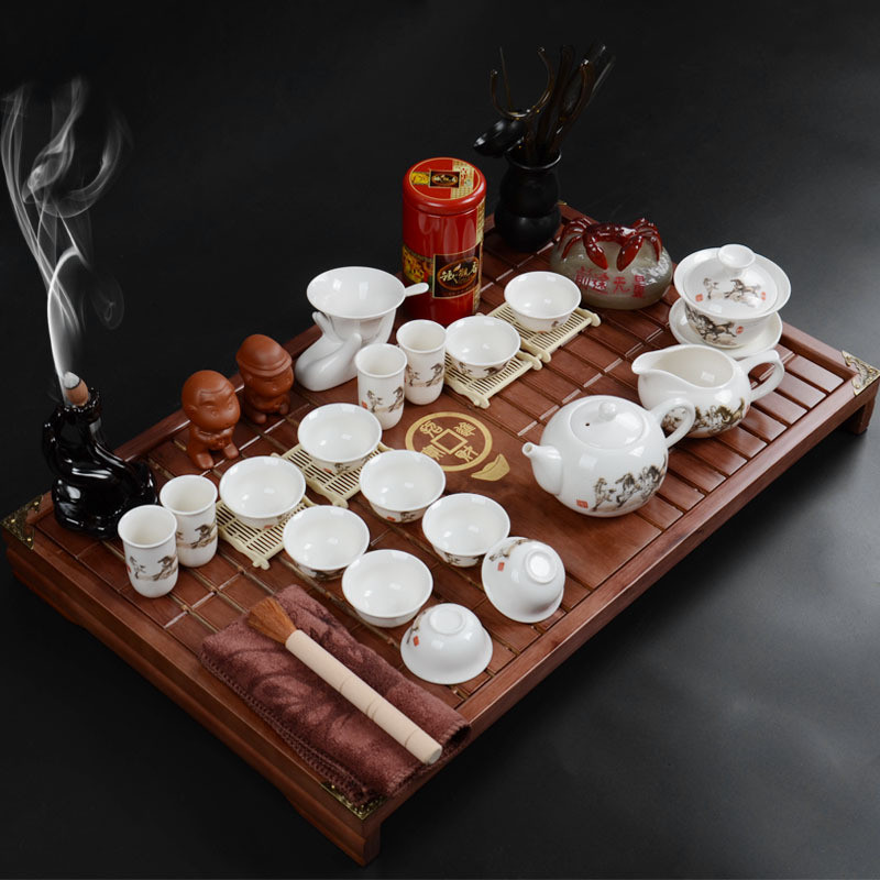 实木茶盘套装紫砂办公功夫茶具套装家用客厅商用礼品茶具套装批发