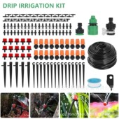 新品 花园自动盆栽微喷滴灌系统 15米diy灌溉微喷浇花套装