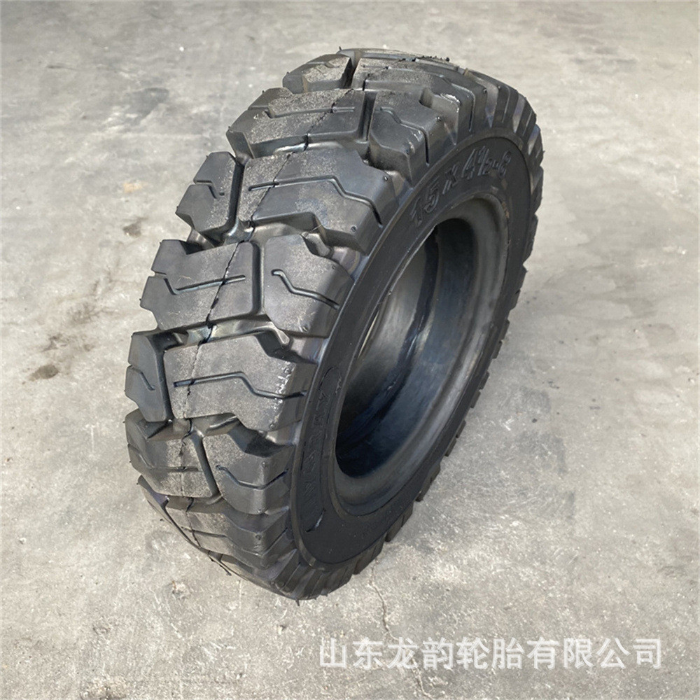 热销林德清洁叉车轮胎实心轮胎前轮18x7-8后轮15x41/2-8工程轮胎