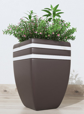 长方形玻璃钢花盆商场批发户外高速路市政落地壁挂绿化花缸花箱