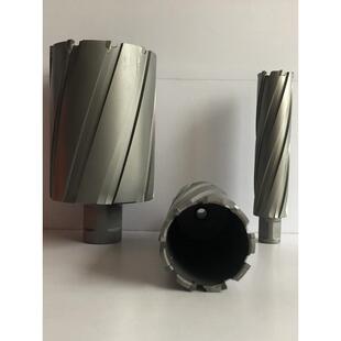 创恒钢板钻大空心钻头取芯钻磁力钻磁座钻套料打孔穴钻86-125*100