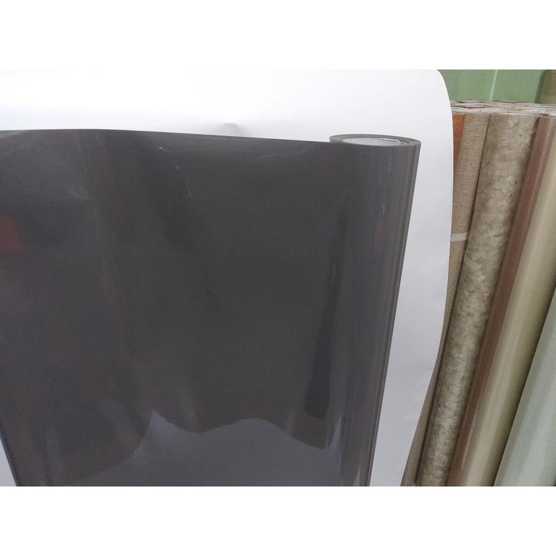 高档光面深灰膜钢门贴膜pvc晶橱柜门板贴膜自粘玻璃门板装饰彩膜