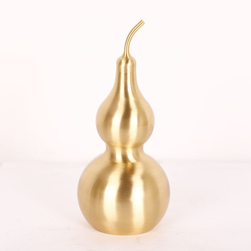 铜葫芦摆件黄铜开口开办公室装饰葫芦挂件大号家居盖工艺礼品
