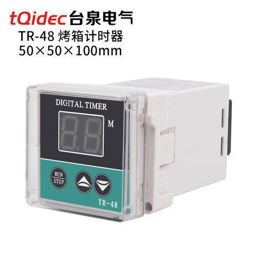 tqidec台泉电气时间继电器烤箱tr-48烤箱定时器99分钟时间计时器