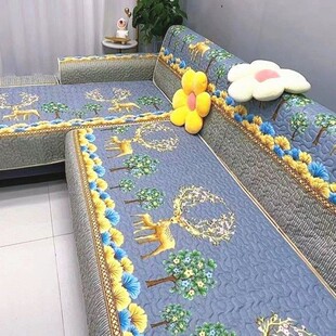 新款加厚沙发垫套装全套四季通用防滑组合万能贵妃坐垫整体全包