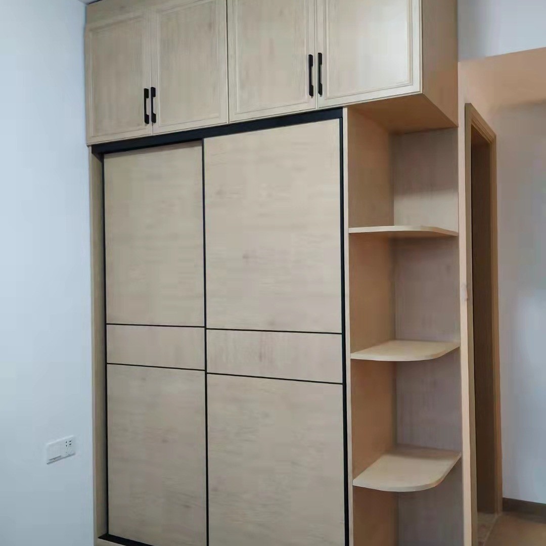 全铝合金整板推拉门衣柜主卧金属移门衣帽间简约大别墅全屋家居